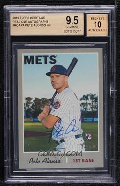 2019 Topps Heritage High Number - Real One Autographs #ROA-PA - Pete Alonso [BGS 9.5 GEM MINT]