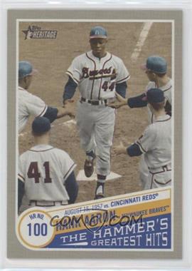 2019 Topps Heritage High Number - The Hammer’s Greatest Hits #THGH-4 - Hank Aaron (Eddie Mathews Greeting Aaron)