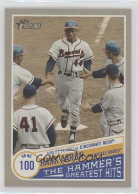 2019 Topps Heritage High Number - The Hammer’s Greatest Hits #THGH-4 - Hank Aaron (Eddie Mathews Greeting Aaron)