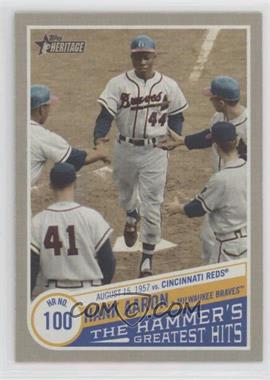 2019 Topps Heritage High Number - The Hammer’s Greatest Hits #THGH-4 - Hank Aaron (Eddie Mathews Greeting Aaron)