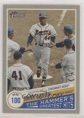 2019 Topps Heritage High Number - The Hammer’s Greatest Hits #THGH-4 - Hank Aaron (Eddie Mathews Greeting Aaron)