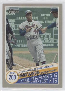 2019 Topps Heritage High Number - The Hammer’s Greatest Hits #THGH-5 - Hank Aaron