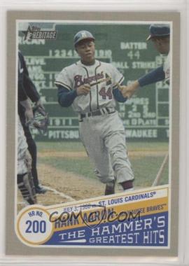 2019 Topps Heritage High Number - The Hammer’s Greatest Hits #THGH-5 - Hank Aaron