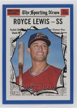 2019 Topps Heritage Minor League Edition - [Base] - Blue #184 - Sporting News All-Stars - Royce Lewis /99