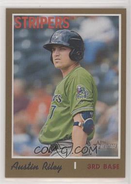 2019 Topps Heritage Minor League Edition - [Base] - Gold #160 - Austin Riley /15