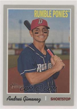 2019 Topps Heritage Minor League Edition - [Base] #206 - Short Prints - Andres Gimenez [EX to NM]