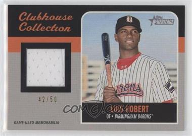 2019 Topps Heritage Minor League Edition - Clubhouse Collection Relics - Black #CCR-LR - Luis Robert /50