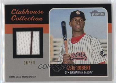 2019 Topps Heritage Minor League Edition - Clubhouse Collection Relics - Black #CCR-LR - Luis Robert /50