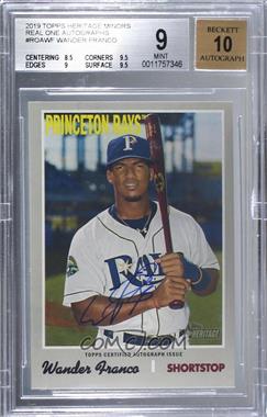 2019 Topps Heritage Minor League Edition - Real One Autographs #ROA-WF - Wander Franco [BGS 9 MINT]