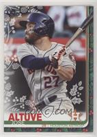 Super Rare Variation - Jose Altuve (Eyeblack has snowflake design)