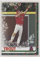 Rare Variation - Mike Trout (Angels Ornaments Above Wall)