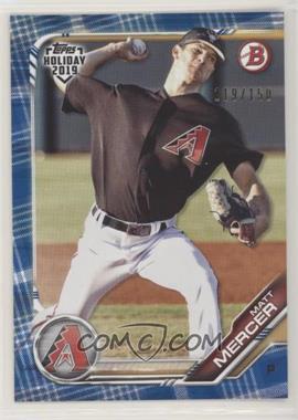 2019 Topps Holiday Bowman - [Base] - Blue Prospects #TH-MME - Matt Mercer /150