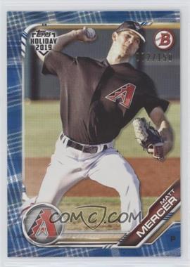 2019 Topps Holiday Bowman - [Base] - Blue Prospects #TH-MME - Matt Mercer /150