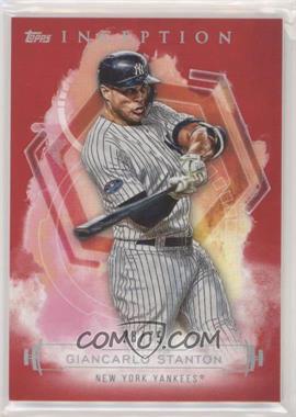 2019 Topps Inception - [Base] - Red #42 - Giancarlo Stanton /75