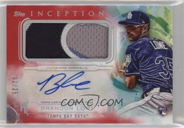 2019 Topps Inception - Inception Autograph Patch - Red #IAP-BL - Brandon Lowe /25