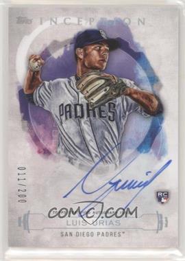2019 Topps Inception - Rookies and Emerging Stars Autographs #RES-LU - Luis Urias /200
