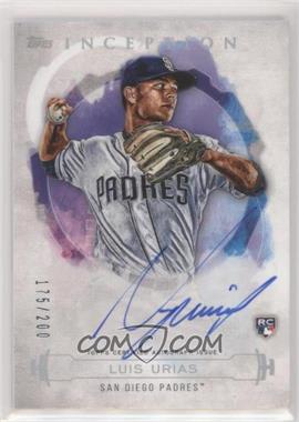 2019 Topps Inception - Rookies and Emerging Stars Autographs #RES-LU - Luis Urias /200