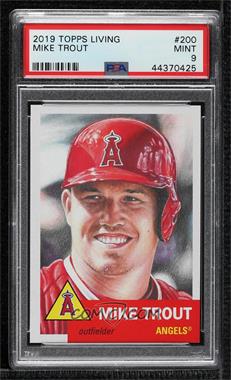 2019 Topps Living Set - Online Exclusive [Base] #200 - Mike Trout /22017 [PSA 9 MINT]