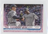 Checklist - The Yankees Win! (Judge and Gregorius Celebrate) #/25