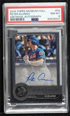 2019 Topps Museum Collection - Archival Autographs #AA-PA - Peter Alonso /299 [PSA 8 NM‑MT]