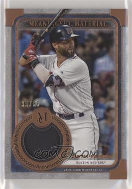 2019 Topps Museum Collection - Meaningful Material Patch Relics - Copper #MMR-DPD - Dustin Pedroia /35