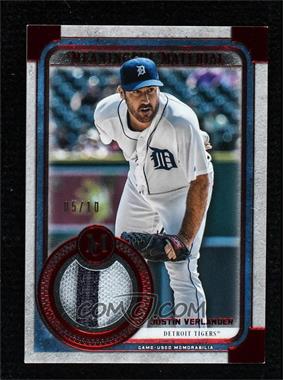 2019 Topps Museum Collection - Meaningful Material Patch Relics - Red #MMR-JVE - Justin Verlander /10