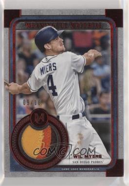 2019 Topps Museum Collection - Meaningful Material Patch Relics - Red #MMR-WM - Wil Myers /10