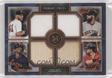 2019 Topps Museum Collection - Primary Pieces Four Player Quad Relics - Copper #FPR-SPBB - David Price, Andrew Benintendi, Mookie Betts, Chris Sale /75