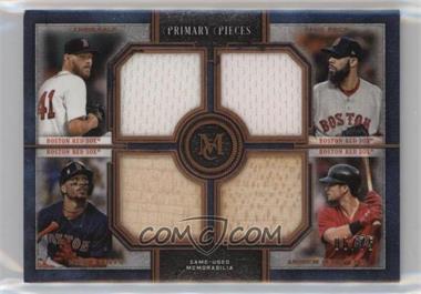 2019 Topps Museum Collection - Primary Pieces Four Player Quad Relics - Copper #FPR-SPBB - David Price, Andrew Benintendi, Mookie Betts, Chris Sale /75