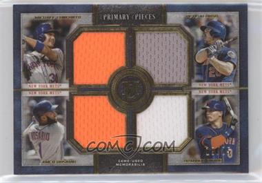 2019 Topps Museum Collection - Primary Pieces Four Player Quad Relics - Gold #FPR-CARN - Pete Alonso, Amed Rosario, Brandon Nimmo, Michael Conforto /25