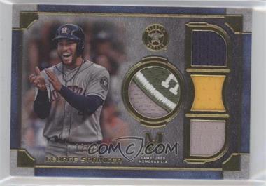 2019 Topps Museum Collection - Primary Pieces Single Player Quad Relics - Gold #SPQR-GS - George Springer /25