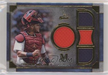 2019 Topps Museum Collection - Primary Pieces Single Player Quad Relics - Gold #SPQR-YM - Yadier Molina /25