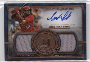 2019 Topps Museum Collection - Single Player Signature Swatches Dual Relics - Copper #SSDA-JM - Jose Martinez /50