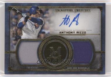 2019 Topps Museum Collection - Single Player Signature Swatches Dual Relics - Gold #SSDA-AR - Anthony Rizzo /25