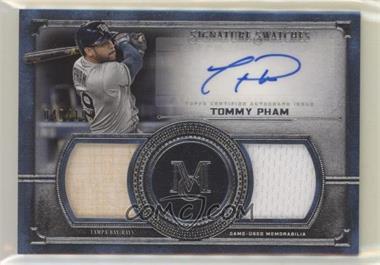 2019 Topps Museum Collection - Single Player Signature Swatches Dual Relics #SSDA-TP - Tommy Pham /199