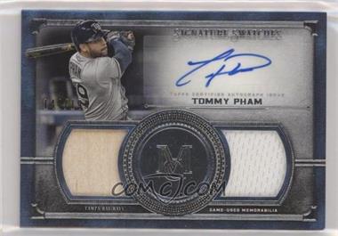 2019 Topps Museum Collection - Single Player Signature Swatches Dual Relics #SSDA-TP - Tommy Pham /199