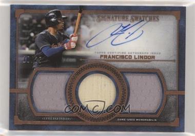 2019 Topps Museum Collection - Single Player Signature Swatches Triple Relics - Copper #SSTA-FL - Francisco Lindor /25 [Noted]