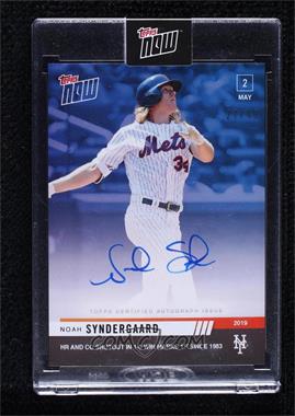 2019 Topps Now - [Base] - Blue Autographs #166B - Noah Syndergaard /49 [Uncirculated]