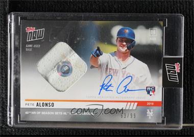 2019 Topps Now - [Base] - Material Autographs #705A - Pete Alonso /99 [Uncirculated]