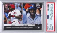 Call-Up - Aristides Aquino, Yordan Alvarez [PSA 10 GEM MT] #/1,3…