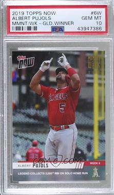 2019 Topps Now - Moment of the Week - Winner #MOW-6W - Albert Pujols /273 [PSA 10 GEM MT]