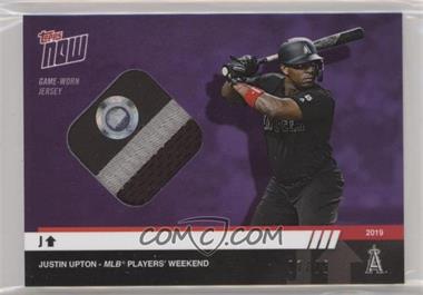 2019 Topps Now - Players Weekend - Relics Purple #PW-4E - Justin Upton /25