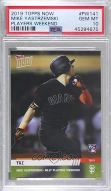 2019 Topps Now - Players Weekend #PW-141 - Mike Yastrzemski /107 [PSA 10 GEM MT]