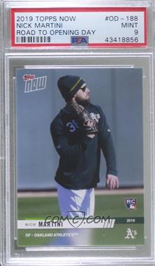 2019 Topps Now Opening Day - [Base] #OD-188 - Nick Martini /101 [PSA 9 MINT]