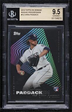 2019 Topps On Demand Rookie Progression - [Base] #12 - Chris Paddack /1576 [BGS 9.5 GEM MINT]