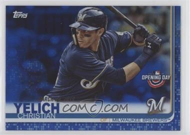 2019 Topps Opening Day - [Base] - Blue Foil #39 - Christian Yelich