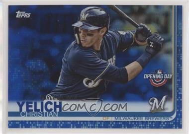 2019 Topps Opening Day - [Base] - Blue Foil #39 - Christian Yelich