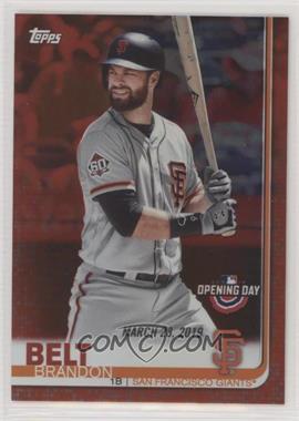 2019 Topps Opening Day - [Base] - Red Foil #169 - Brandon Belt