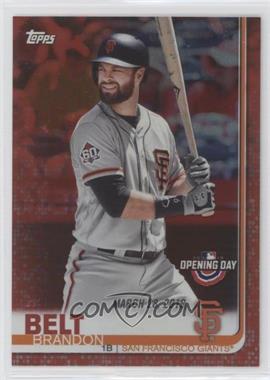 2019 Topps Opening Day - [Base] - Red Foil #169 - Brandon Belt