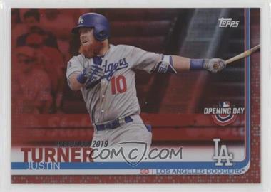 2019 Topps Opening Day - [Base] - Red Foil #79 - Justin Turner